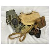U.S. Military Gas Mask with Carry Bag and Binocula U.S. Military Gas Mask with Carry Bag and Binocula