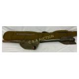 3 Early Gun Sleeve and Two Military-Issue Shovels 3 Early Gun Sleeve and Two Military-Issue Shovels