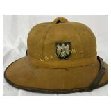 Early Twentieth-Century Military Pith Helmet with Early Twentieth-Century Military Pith Helmet with
