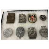 8 Early WWII German Medals with Various Designs an 8 Early WWII German Medals with Various Designs an