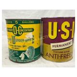 Two One-Gallon Cans: DC Concentrate & U.S.I. Perma Two One-Gallon Cans: DC Concentrate & U.S.I. Perma