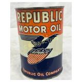 Republic Motor Oil 1-Quart Sealed Can Republic Motor Oil 1-Quart Sealed Can