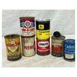 7 Vintage Automotive and Ink Cans Featuring Variou 7 Vintage Automotive and Ink Cans Featuring Variou