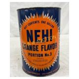 Vintage Nehi Orange Flavor 1-Gallon Can Vintage Nehi Orange Flavor 1-Gallon Can