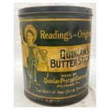 Quinlan Pretzel Company 6lb Metal Can for Butter S Quinlan Pretzel Company 6lb Metal Can for Butter S