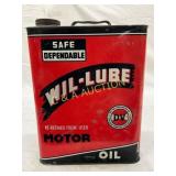 Wil-Lube Motor Oil 2-Gallon Metal Can with Origina Wil-Lube Motor Oil 2-Gallon Metal Can with Origina