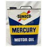 Sunoco Mercury Motor Oil 2-Gallon Metal Can Sunoco Mercury Motor Oil 2-Gallon Metal Can