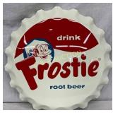 Frostie Root Beer Metal Convex Embossed Bottle Cap Frostie Root Beer Metal Convex Embossed Bottle Cap