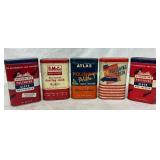 5 Vintage Cloth Cans, 6in x 4in, Including Lavette 5 Vintage Cloth Cans, 6in x 4in, Including Lavette