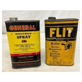 Two 1 Quart Insecticide Cans: General Household Sp Two 1 Quart Insecticide Cans: General Household Sp