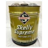 Skelly Supreme Motor Oil 5-Gallon Metal Can Skelly Supreme Motor Oil 5-Gallon Metal Can