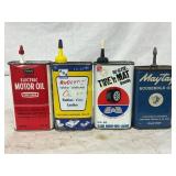4 Vintage 4oz Oil and Lubricant Cans: Craftsman, A 4 Vintage 4oz Oil and Lubricant Cans: Craftsman, A