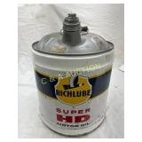 5-Gallon Richlube Super HD Motor Oil Can with Spou 5-Gallon Richlube Super HD Motor Oil Can with Spou