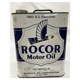 2-Gallon Rocor Motor Oil Can by Richfield Oil Corp 2-Gallon Rocor Motor Oil Can by Richfield Oil Corp