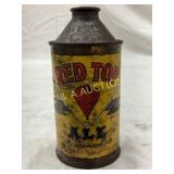 Red Top Ale Cone Top Beer Can, 12oz, Premier Brewi Red Top Ale Cone Top Beer Can, 12oz, Premier Brewi