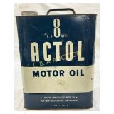 2-Gallon ACTOL Motor Oil Can with Handle and Screw 2-Gallon ACTOL Motor Oil Can with Handle and Screw