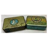 Two Vintage Tin Boxes: La Palina Cigars and Player Two Vintage Tin Boxes: La Palina Cigars and Player