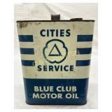 Cities Service Blue Club Motor Oil 2-Gallon Can Cities Service Blue Club Motor Oil 2-Gallon Can