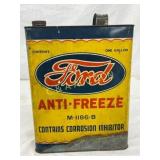 Ford One-Gallon Anti-Freeze Tin Can with Handle Ford One-Gallon Anti-Freeze Tin Can with Handle