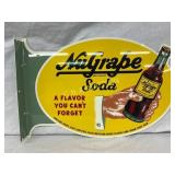 NuGrape Soda Double-Sided Tin Advertising Sign, 20 NuGrape Soda Double-Sided Tin Advertising Sign, 20