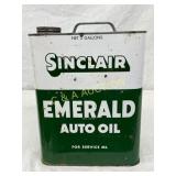 Sinclair Emerald Auto Oil 2-Gallon Can Sinclair Emerald Auto Oil 2-Gallon Can