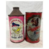Two 12 oz Cans: Donald Duck Grape Soda and Iroquoi Two 12 oz Cans: Donald Duck Grape Soda and Iroquoi