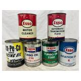 6 One-Quart Motor Oil and Lubricant Cans, Includin 6 One-Quart Motor Oil and Lubricant Cans, Includin