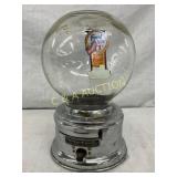 Ford Gum Glass and Chrome Coin-Operated Gumball Ma Ford Gum Glass and Chrome Coin-Operated Gumball Ma