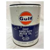 5-Gallon Gulf Super-Duty Motor Oil Can, SAE 30 5-Gallon Gulf Super-Duty Motor Oil Can, SAE 30