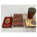 4 Vintage Tobacco Products, 3in to 6in 4 Vintage Tobacco Products, 3in to 6in