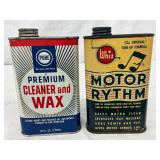 Two 1-Pint Vintage Automotive Product Cans: Pure C Two 1-Pint Vintage Automotive Product Cans: Pure C