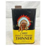 Chief Paint & Varnish Thinner 1-Pint Tin by Chicag Chief Paint & Varnish Thinner 1-Pint Tin by Chicag