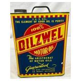Oilzwel Motor Oil 2-Gallon Tin Can with Handle Oilzwel Motor Oil 2-Gallon Tin Can with Handle