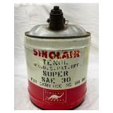 Sinclair 5-Gallon Metal Oil Can with Spout and Han Sinclair 5-Gallon Metal Oil Can with Spout and Han