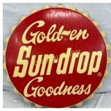 32in. Emb. Sun-Drop Golden Goodness Cap Sign