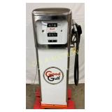 Good Gulf Model 1100 Chrome Top Pump with Orig. Po