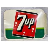1962 7up DS Metal Flange Sign by Stout Sign Co. 16