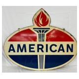 DSP American Gasoline Sign with Flame 48×40