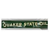 Emb. Quaker State Oil Metal Sign, Self-Framed 72×