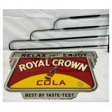 1940 DS Metal Royal Crown Cola Sign with Hanger