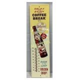 Golden Cola 7×27-Inch Emb Metal Thermometer Sign
