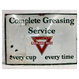 40×28 Porc. Conoco Marland Oils Sign