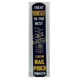 Porc. Mail Pouch Tobacco Thermometer, 8in x 39in