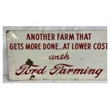 Ford Farming Dealer Metal Sign22x11in.