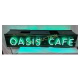Double-Sided Neon Oasis Cafe