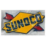 Fiberglass Emb Sunoco Sign with Arrow Design 43x21