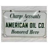 DSP American Oil Co. Charge Accounts Sign24×15