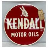 24-Inch DS Kendall Motor Oils Metal Sign With Ori