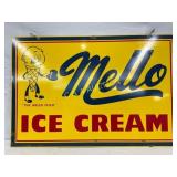 1968 DS Mello Ice Cream Sign by Scioto Signs, 36in