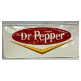 Emb Metal Dr Pepper Sign, 40×18 Inches